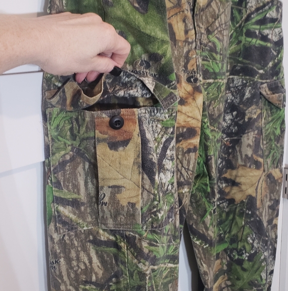 Fieldstaff Mossy Oak Obsession Camo Hunting Pants Adjustable Side Tabs Sz 40X31 - Picture 5 of 16